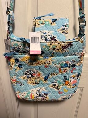 Vera Bradley XL Crossbody and matching coin purse in Beach Treasures NWT
